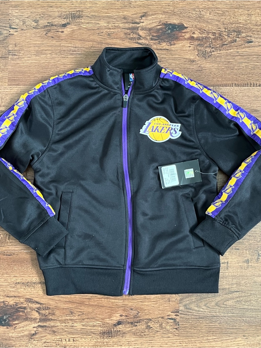 Fanatics NBA Los Angeles Lakers Full Zip Toddler Jacket ‘Black’ (size 8T)